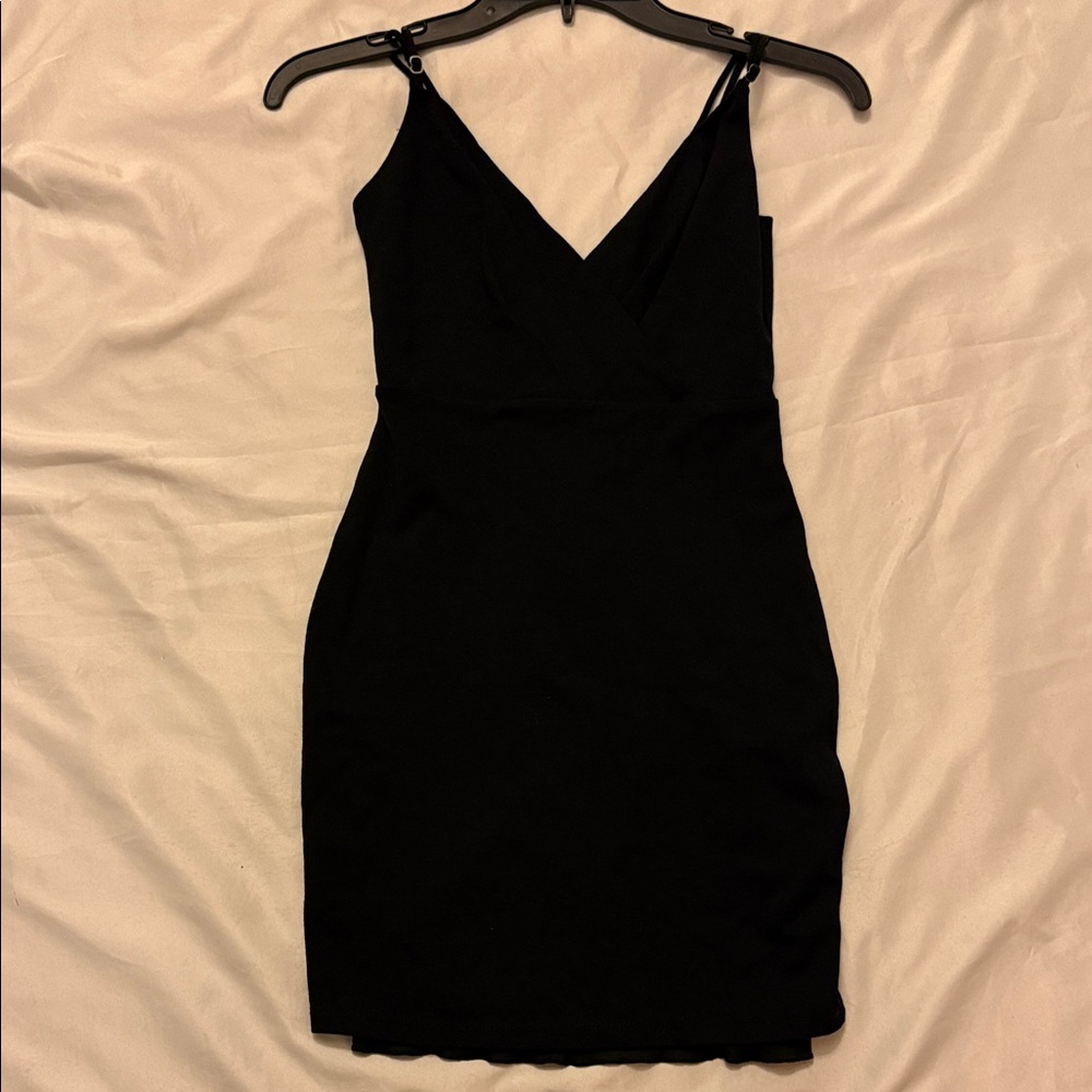 Elegant Black Sleeveless Dress de marca LULUS
